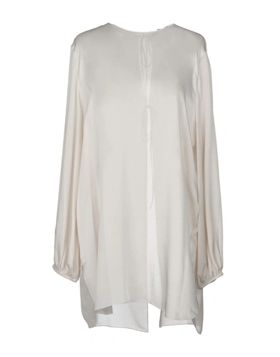 The Row Blouse In Light Grey