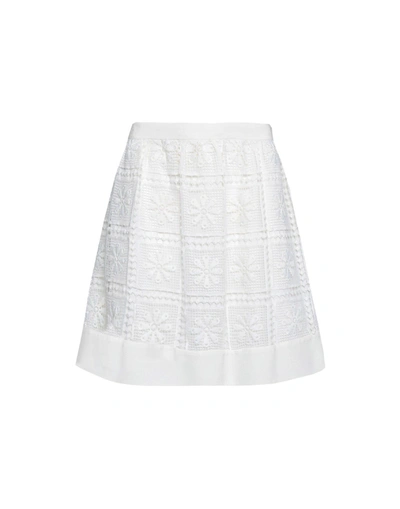 Elizabeth And James Mini Skirt In White
