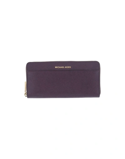 Michael Michael Kors Wallets In Purple