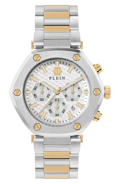 Philipp Plein The Hexagon Chrono Bracelet Watch In Multi