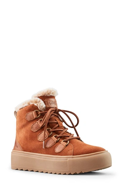 Cougar Avril Faux Fur Lined Winter Bootie In Tobacco-butternut