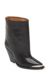 Isabel Marant Adnae Embellished Leather Ankle Boots In Black