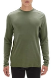 Robert Barakett Georgia Long Sleeve T-shirt In Loden