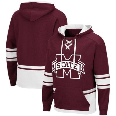 Colosseum Maroon Mississippi State Bulldogs Lace Up 3.0 Pullover Hoodie