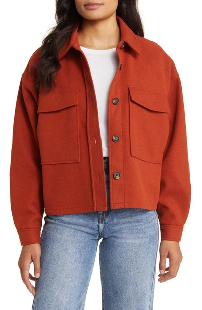 Beachlunchlounge Double Face Crop Jacket In Picante