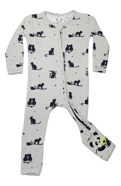 Bellabu Bear Baby Girl's & Little Girl's Black Cat Convertible Footie In Medium Grey