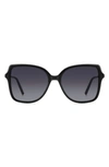Carolina Herrera 55mm Square Sunglasses In Blk Gold
