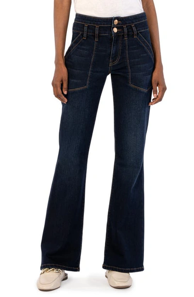 Kut From The Kloth Stella Fab Ab High Waist Flare Jeans In Familiarize