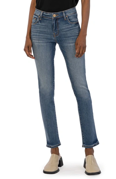 Kut From The Kloth Elizabeth Fab Ab High Waist Ankle Straight Leg Jeans In Observe