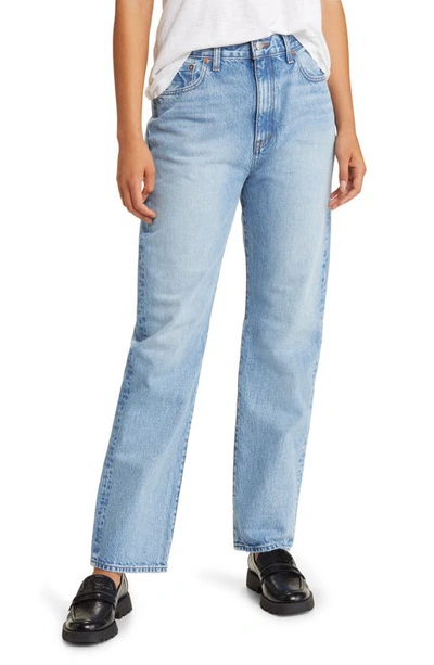 Madewell The '90s Straight Leg Jeans In Mercer Wash