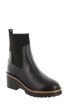 Mia Soraya Lug Wedge Boot In Black