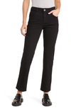 Wit & Wisdom Waist & Waste 'ab'solution High Waist Straight Leg Jeans In Black