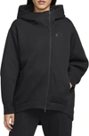 Nike Sportswear Tech Fleece Zip Hoodie In Black/black