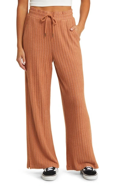 Rip Curl Cosy Ii Straight Leg Pants In Brown