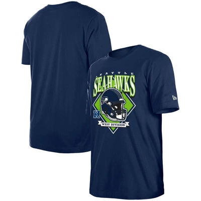 New Era College Navy Seattle Seahawks Team Logo T-shirt