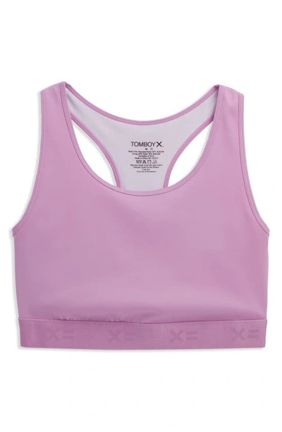 Tomboyx Racerback Compression Top In Sugar Violet