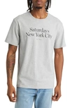 Saturdays Surf Nyc Miller Standard Logo Graphic T-shirt In Gray