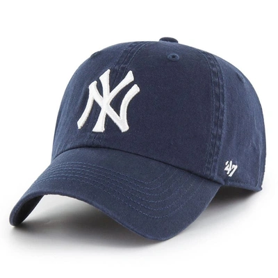 47 Brand '47 Navy New York Yankees Franchise Logo Fitted Hat