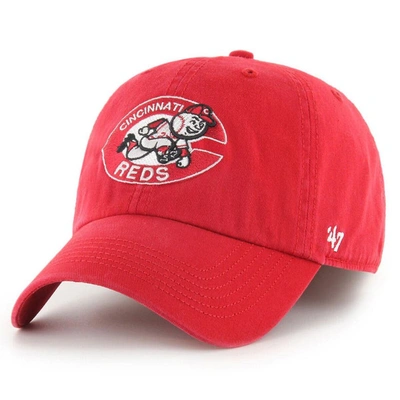 47 ' Red Cincinnati Reds Cooperstown Collection Franchise Fitted Hat