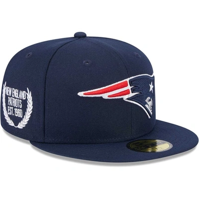 New Era Navy New England Patriots Camo Undervisor 59fifty Fitted Hat