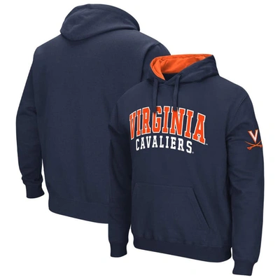 Colosseum Navy Virginia Cavaliers Double Arch Pullover Hoodie
