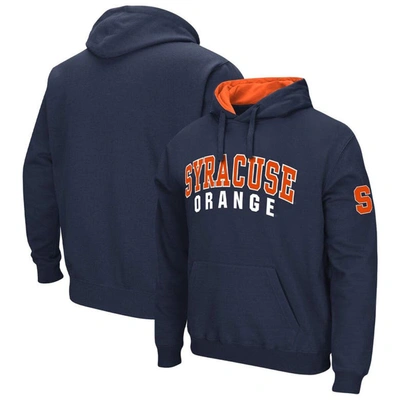Colosseum Navy Syracuse Orange Double Arch Pullover Hoodie