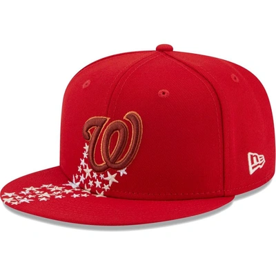 New Era Red Washington Nationals  Meteor 59fifty Fitted Hat