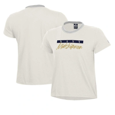 Under Armour White Navy Midshipmen Iconic T-shirt