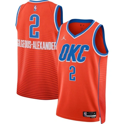 Jordan Brand Unisex  Shai Gilgeous-alexander Orange Oklahoma City Thunder Swingman Jersey