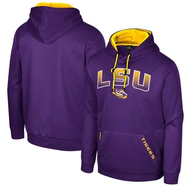 Colosseum Purple Lsu Tigers Reese Pullover Hoodie