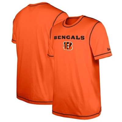 New Era Orange Cincinnati Bengals Third Down Puff Print T-shirt