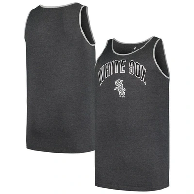 Profile Men's  Heather Charcoal Chicago White Sox Big And Tall Arch Over Logo Tank Top