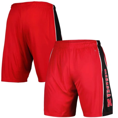 Colosseum Scarlet Nebraska Huskers Panel Shorts