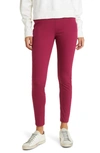 Hue Ultrasoft Denim Leggings In Beet Red