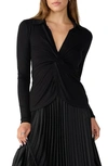 Sanctuary Dreamgirl Twist Front Top In Black