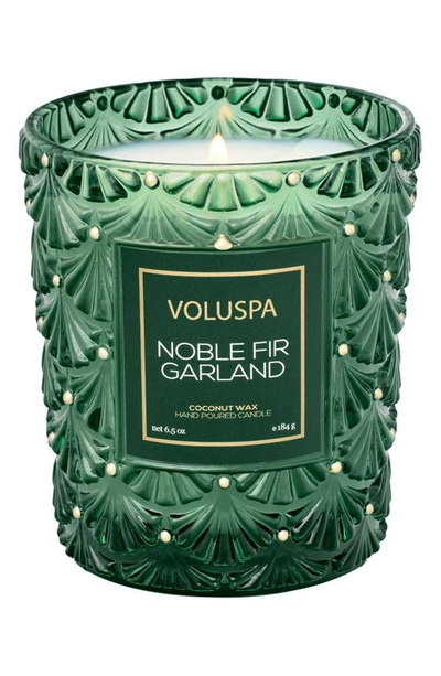 Voluspa Holiday Noble Fir Garland Large Jar Candle In Green