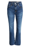 Ag Farrah High Waist Crop Bootcut Jeans In Multi