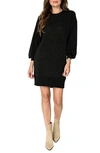 Gibsonlook Long Sleeve Sweater Dress In Black