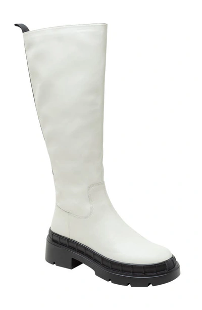 Lisa Vicky Moody Knee High Boot In Winter White
