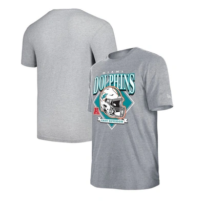New Era Gray Miami Dolphins Team Logo T-shirt