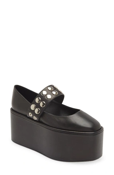 Molly Goddard Platform Mary Jane In Black