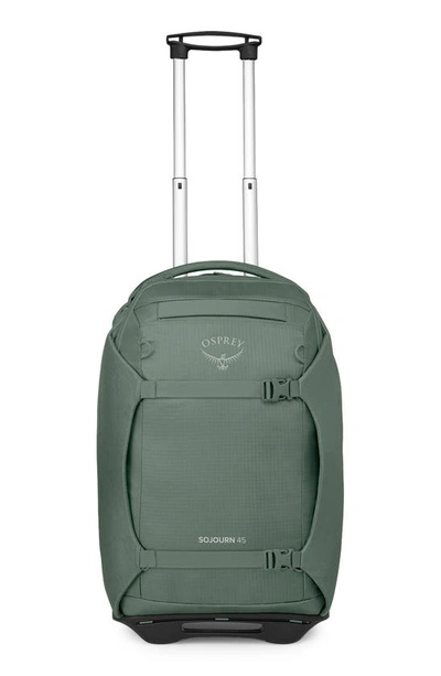 Osprey Sojourn 22-inch Wheeled Recycled Nylon Travel Pack In Koseret Green
