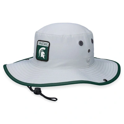 Top Of The World Gray Michigan State Spartans Steady Bucket Hat