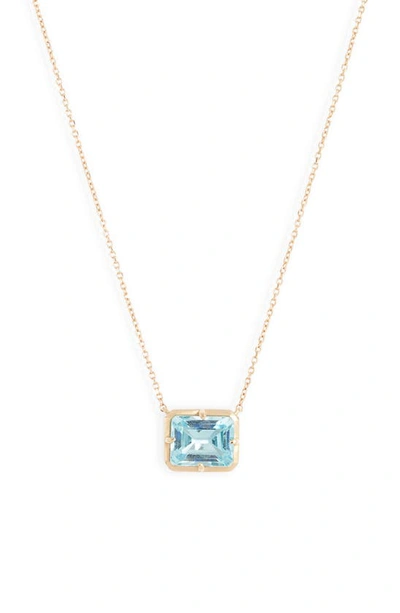 Anzie Cléo Daniela Blue Topaz Pendant Necklace