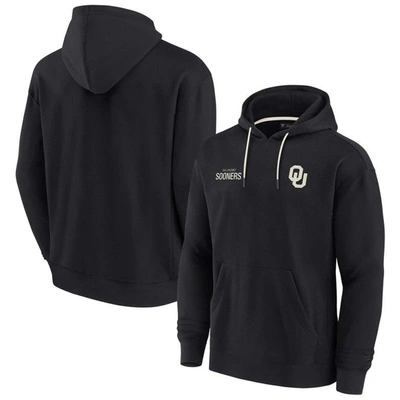 Fanatics Signature Unisex  Black Oklahoma Sooners Super Soft Fleece Pullover Hoodie