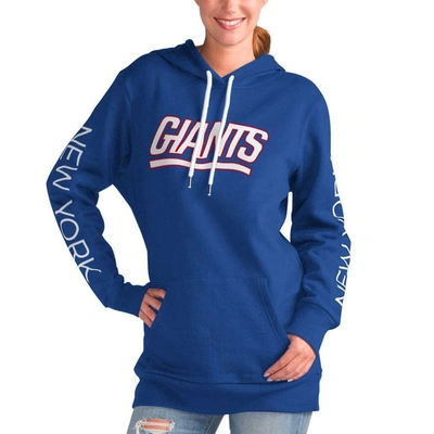 G-iii 4her By Carl Banks Royal New York Giants Extra Inning Pullover Hoodie