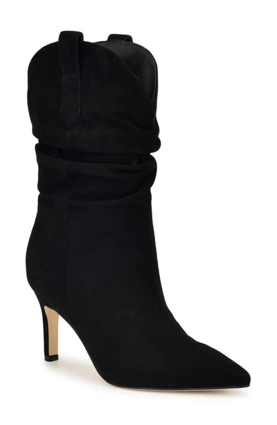 Nine West Gonda Slouch Bootie In Black