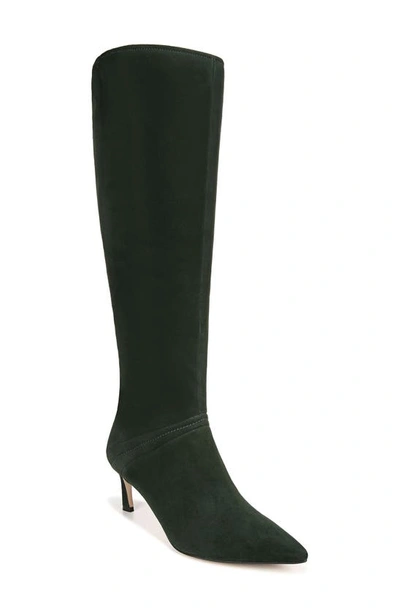 27 Edit Naturalizer Falencia Knee High Pointed Toe Boot In Pine Needle Green Suede