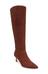 27 Edit Naturalizer Falencia Knee High Pointed Toe Boot In Cappuccino Brown Suede