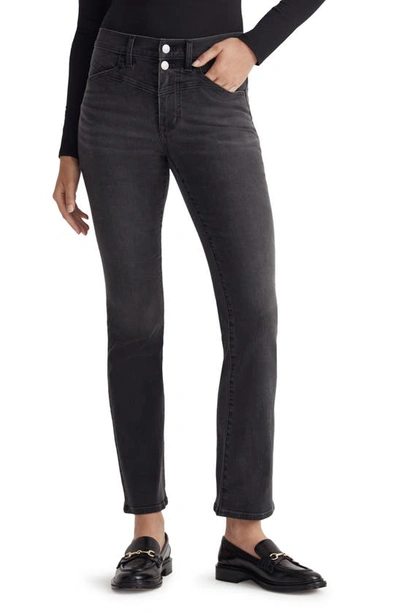 Madewell Kick Out Mid Rise Crop Jeans In Beckley Wash